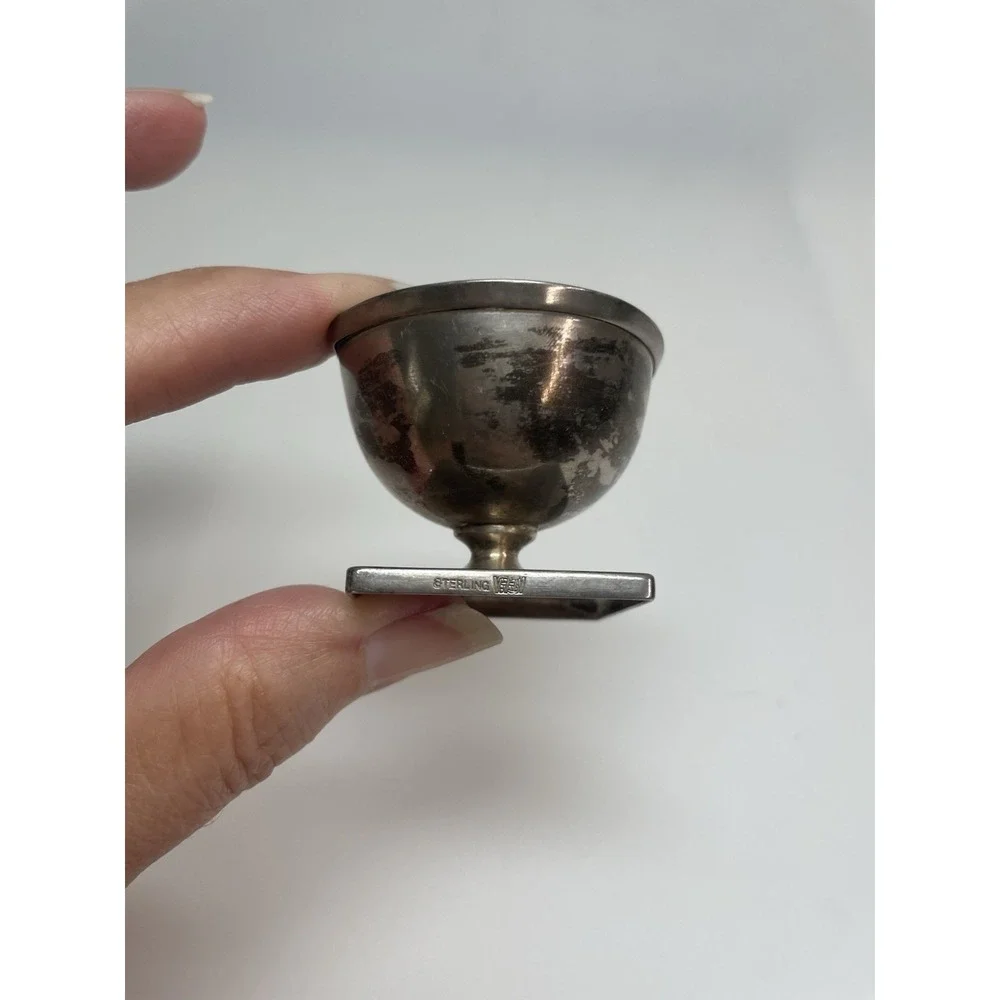 Vintage Mermod Jaggard & King Sterling Silver Footed Salt Cellar